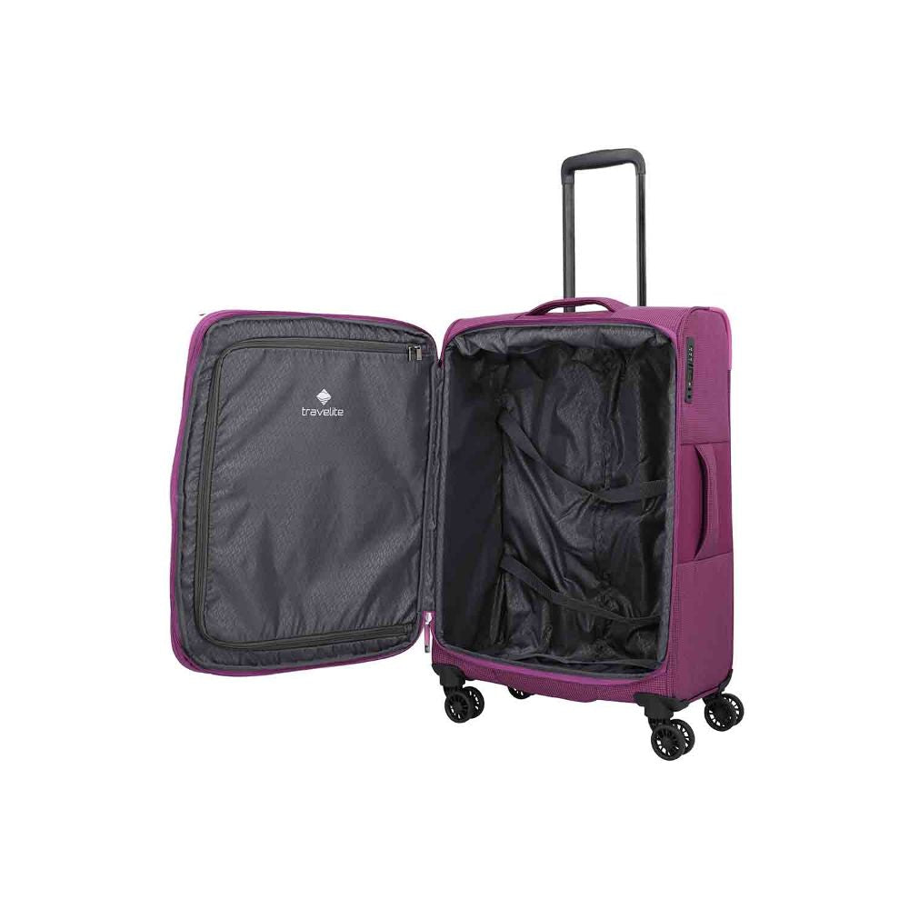 Travelite Corsiica Pink 4 Doppelrollen Trolley M 67 cm
