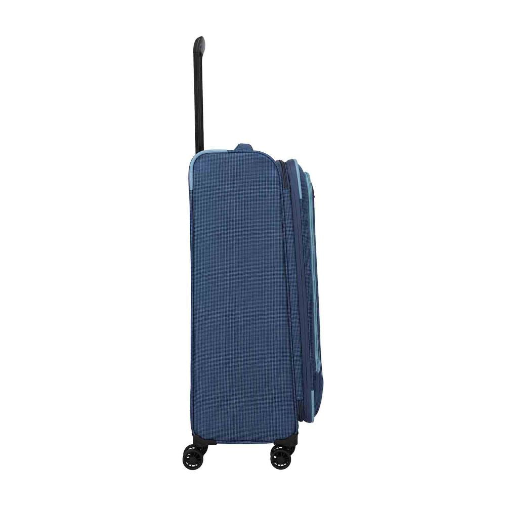 Travelite Corsiica Blue 4 Doppelrollen Trolley L 77 cm