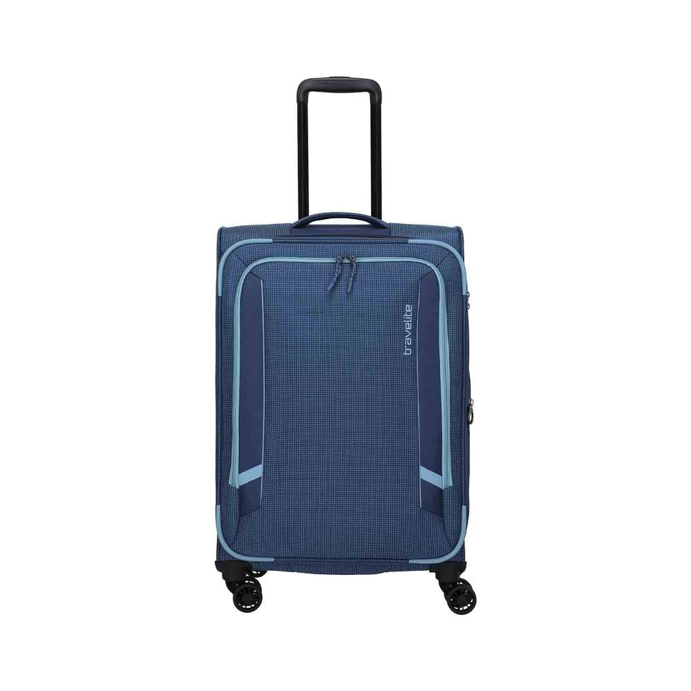 Travelite Corsiica Blue 4 Doppelrollen Trolley M 67 cm