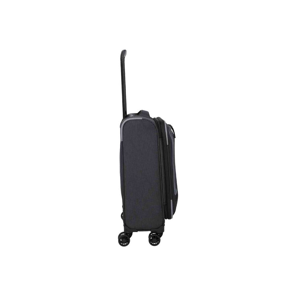 Travelite Corsiica Black 4 Doppelrollen Trolley S 55 cm