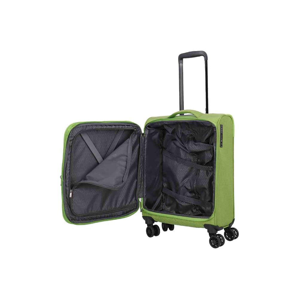 Travelite Corsiica Fresh Green 4 Doppelrollen Trolley S 55 cm