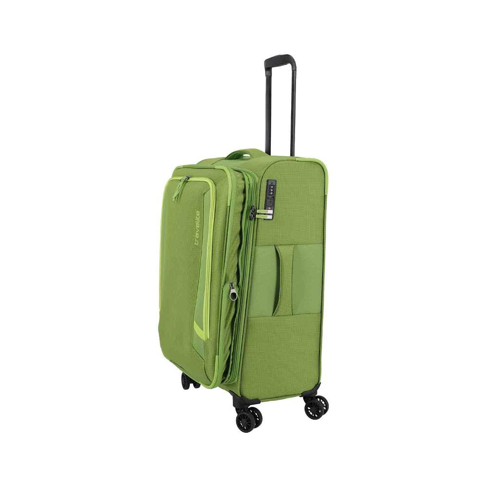 Travelite Corsiica Fresh Green 4 Doppelrollen Trolley M 67 cm