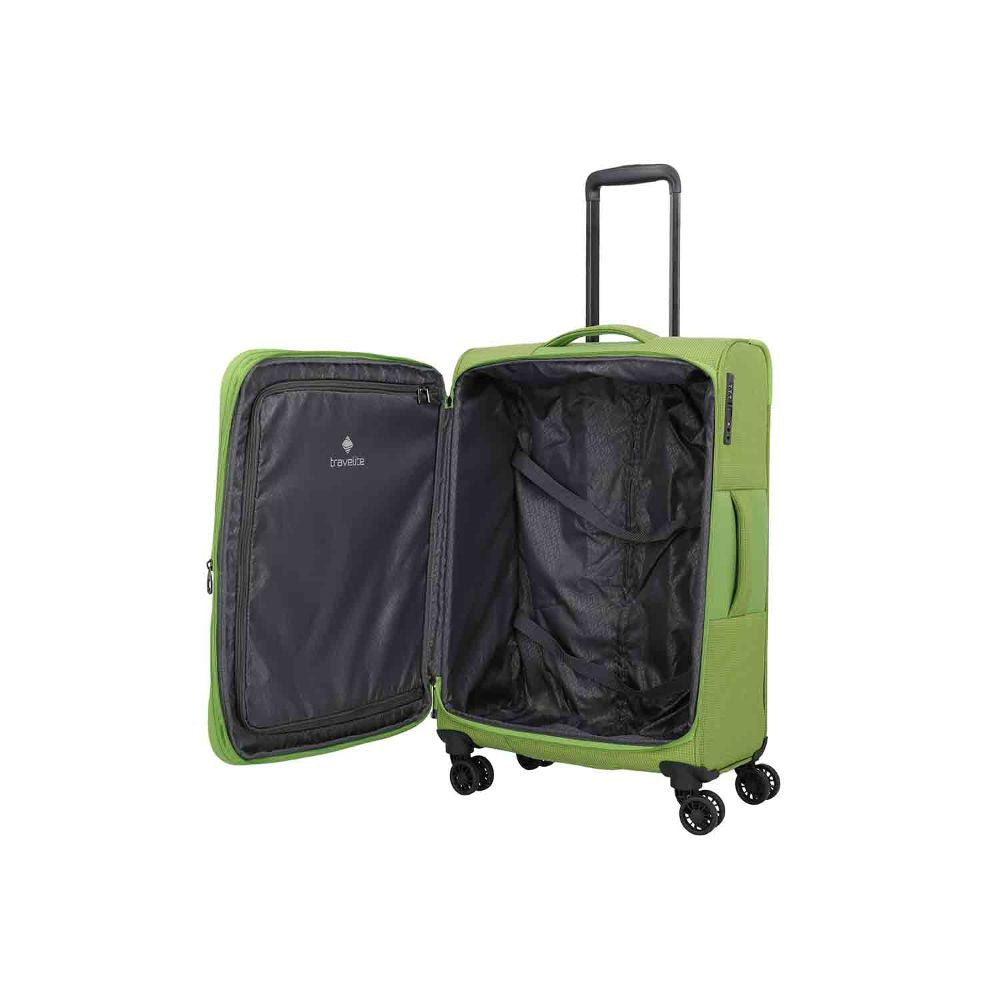 Travelite Corsiica Fresh Green 4 Doppelrollen Trolley M 67 cm