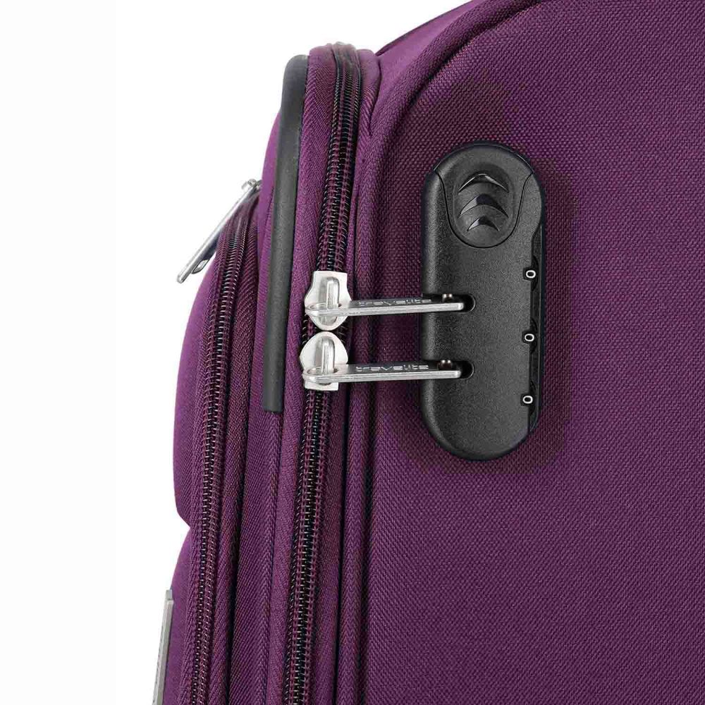 Travelite Priego Berry 4 Doppelrollen Trolley S 55 cm