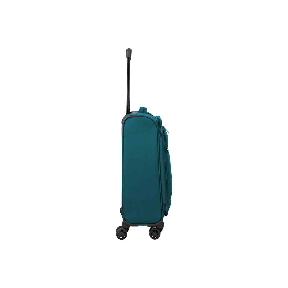 Travelite Priego Petrol 4 Doppelrollen Trolley S 55 cm