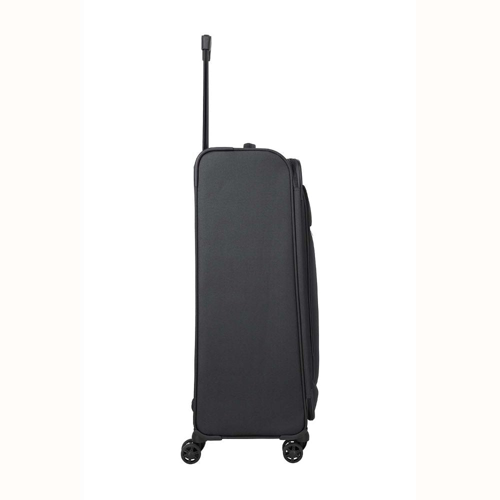Travelite Priego Anthracite 4 Doppelrollen Trolley L 77 cm