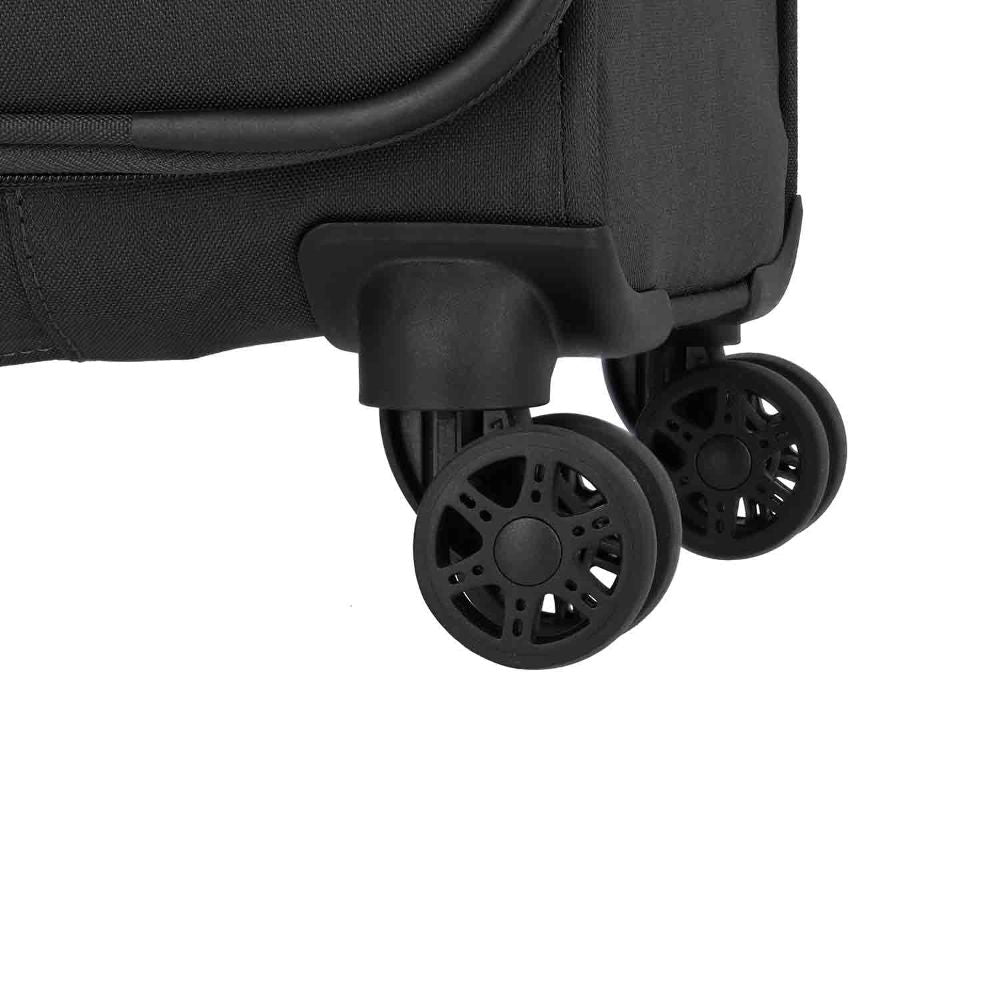 Travelite Priego Anthracite 4 Doppelrollen Trolley L 77 cm