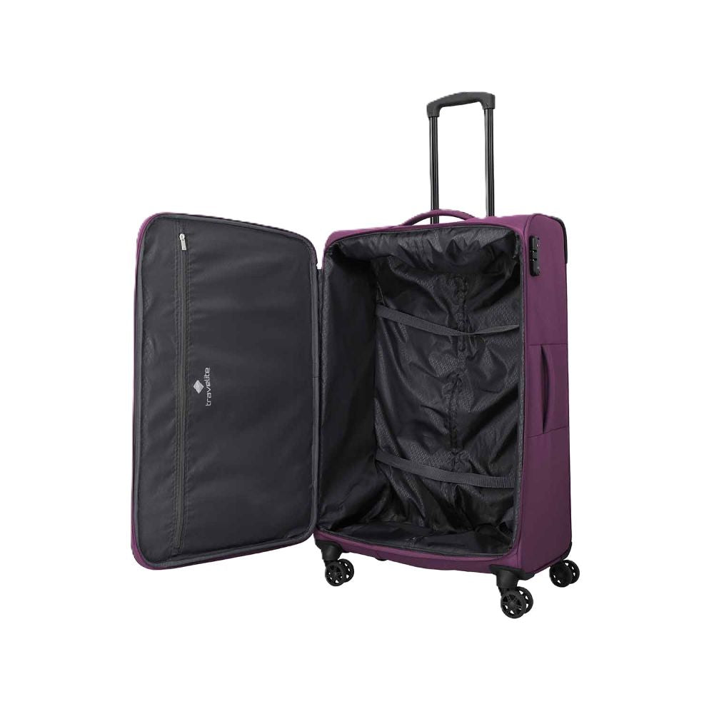 Travelite Priego Berry 4 Doppelrollen Trolley L 77 cm