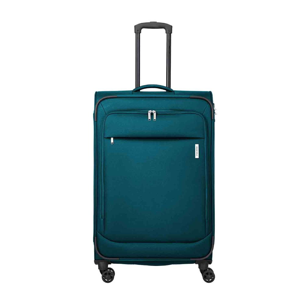 Travelite Priego Petrol 4 Doppelrollen Trolley L 77 cm