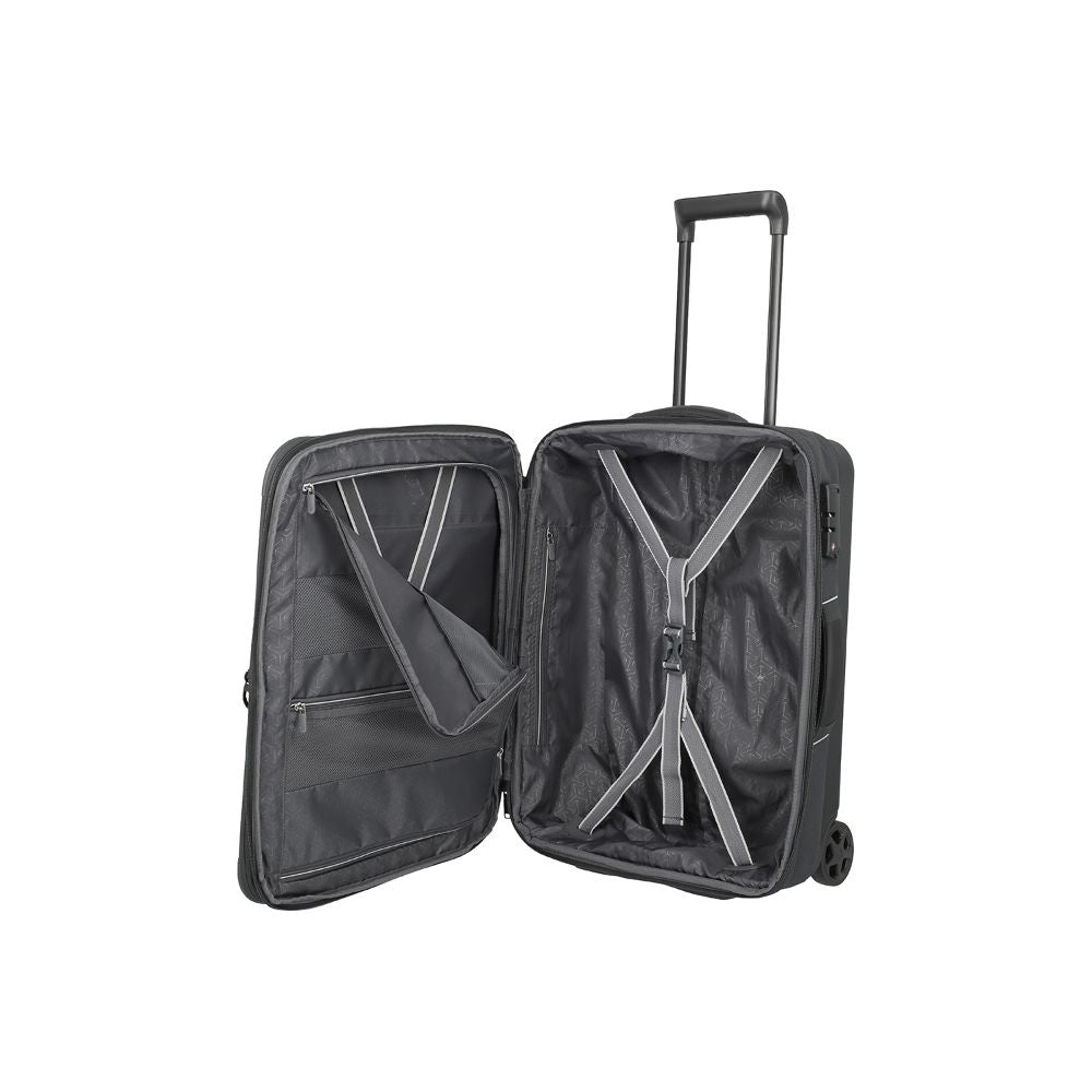 Travelite Skaii Anthracite 2-Rollen Hybrid Trolley S 55cm