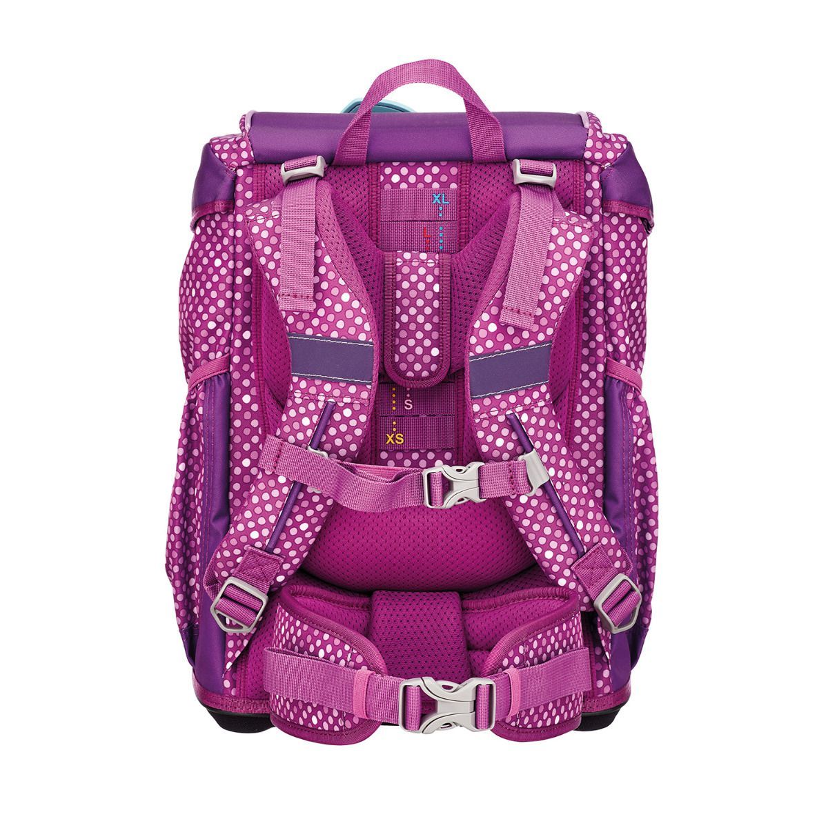 DerDieDas ErgoFlex Purple Dots Schulrucksack Set 5tlg.