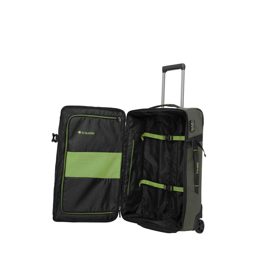 Travelite Briize Khaki Rollenreisetasche M 67 cm