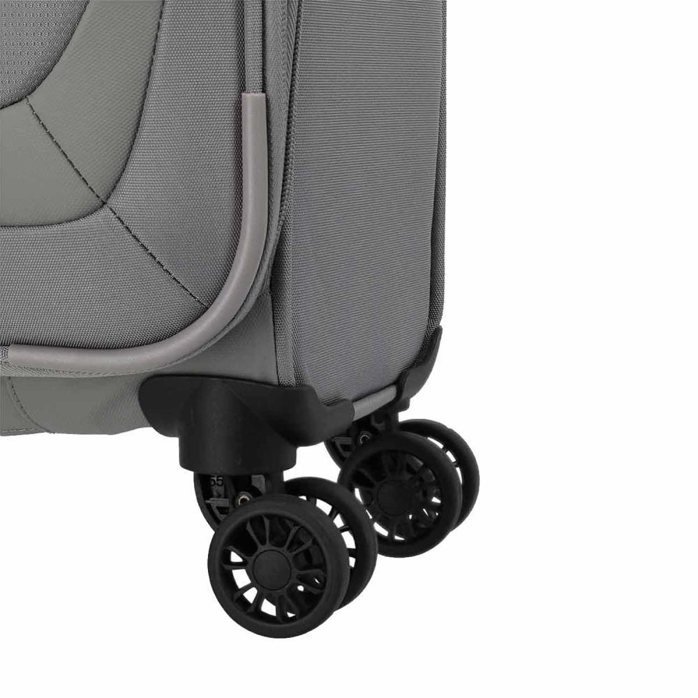 Travelite Umbria Smoky Grey 4 Doppelrollen Trolley L 77 cm