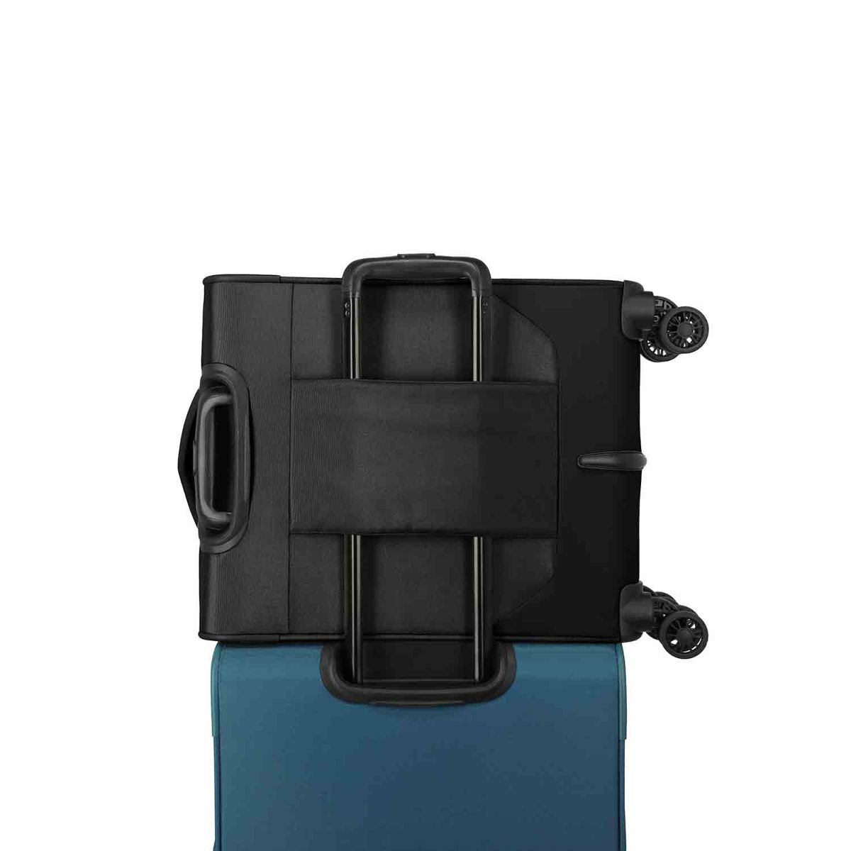 Travelite Umbria Black 4 Doppelrollen Trolley S 55 cm