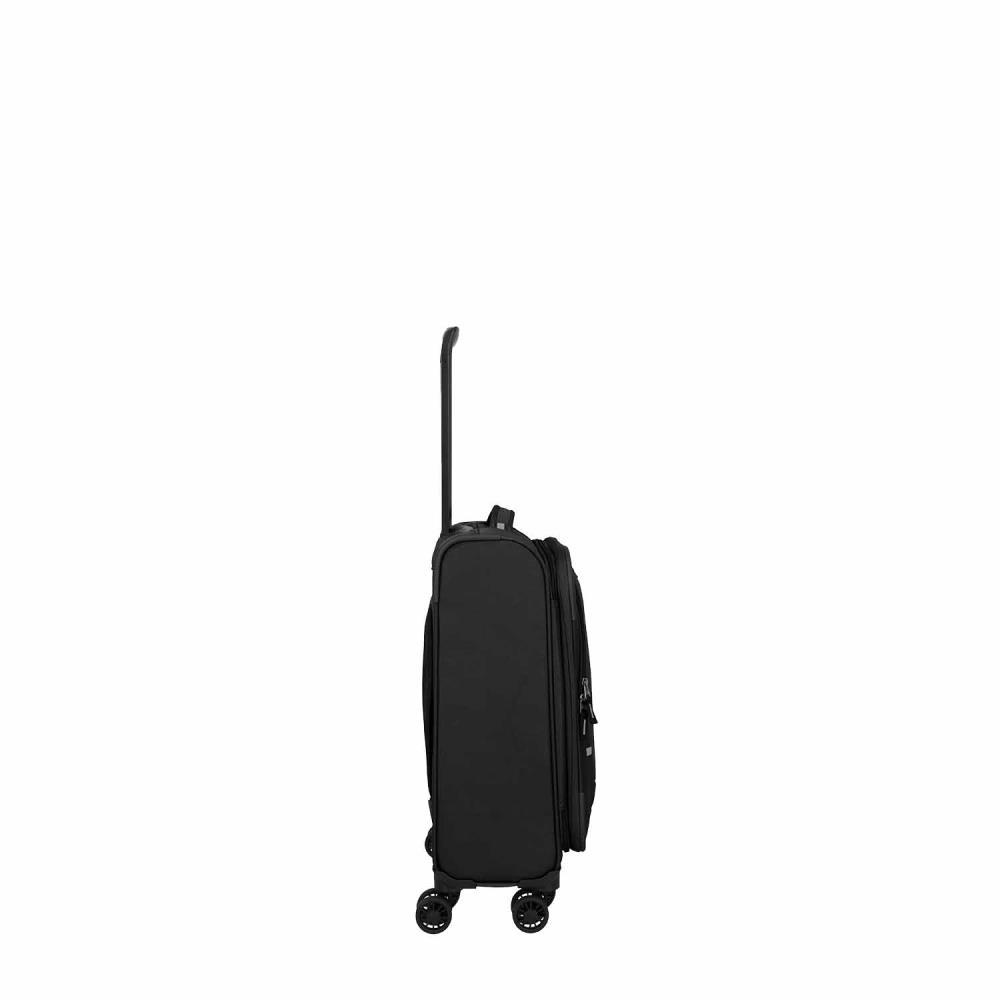 Travelite Umbria Black 4 Doppelrollen Trolley S 55 cm