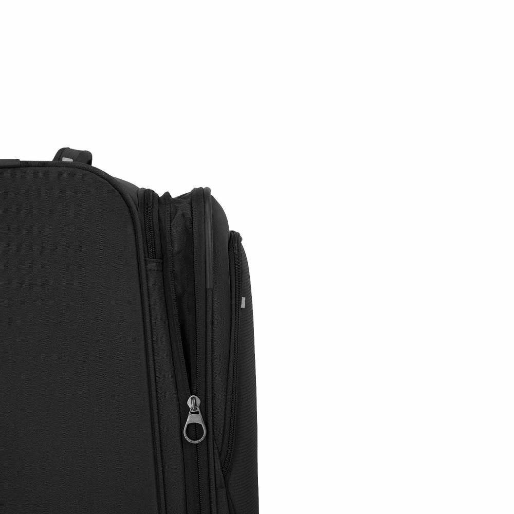 Travelite Umbria Black 4 Doppelrollen Trolley S 55 cm