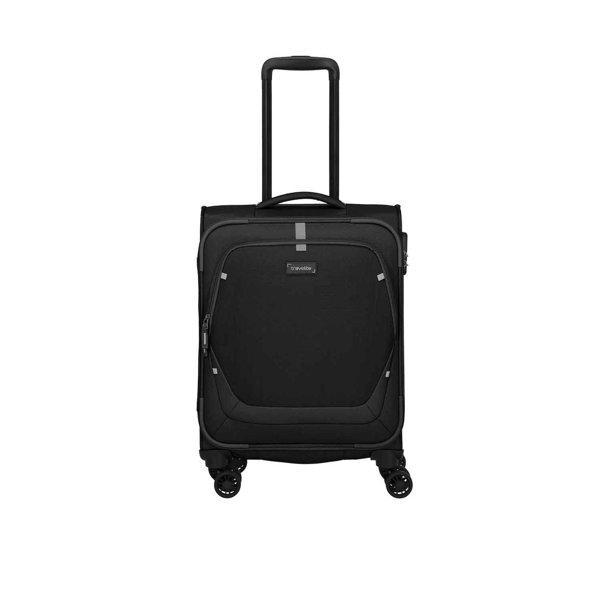 Travelite Umbria Black 4 Doppelrollen Trolley M 67 cm