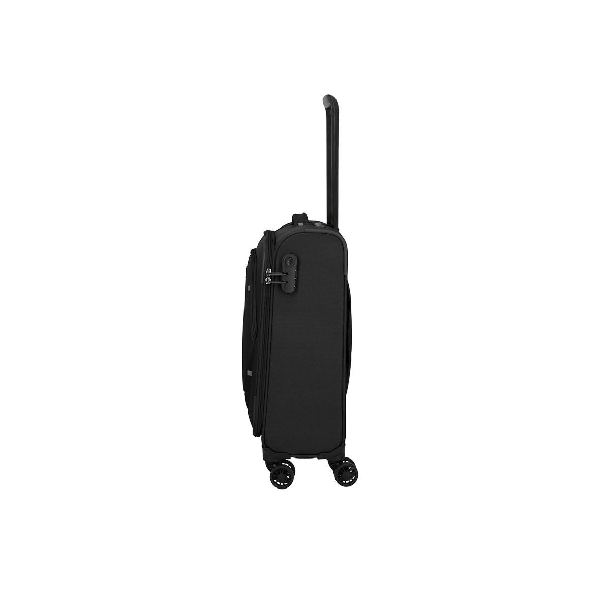 Travelite Umbria Black 4 Doppelrollen Trolley S 55 cm