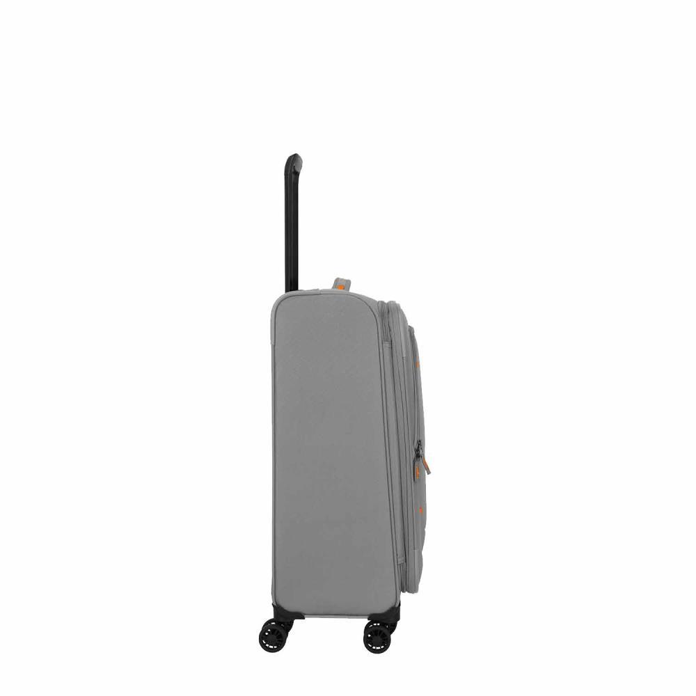Travelite Umbria Smoky Grey 4 Doppelrollen Trolley M 67 cm