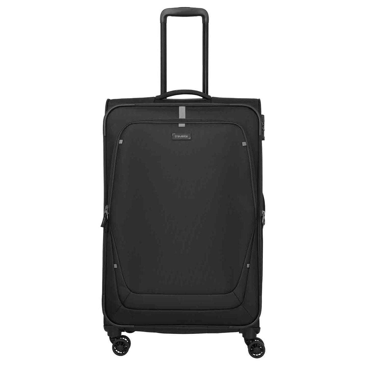 Travelite Umbria Black 4 Doppelrollen Trolley L 77 cm