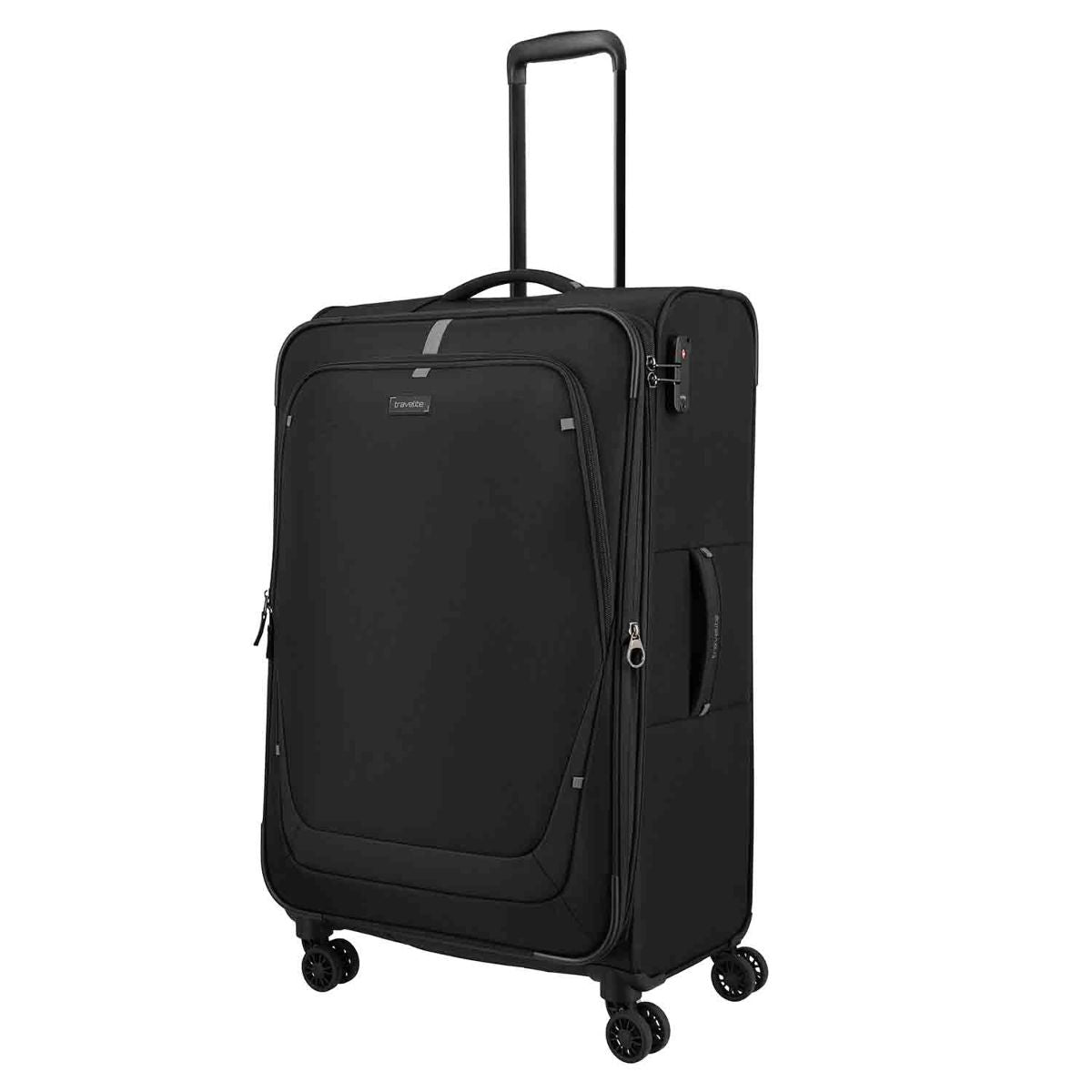 Travelite Umbria Black 4 Doppelrollen Trolley L 77 cm
