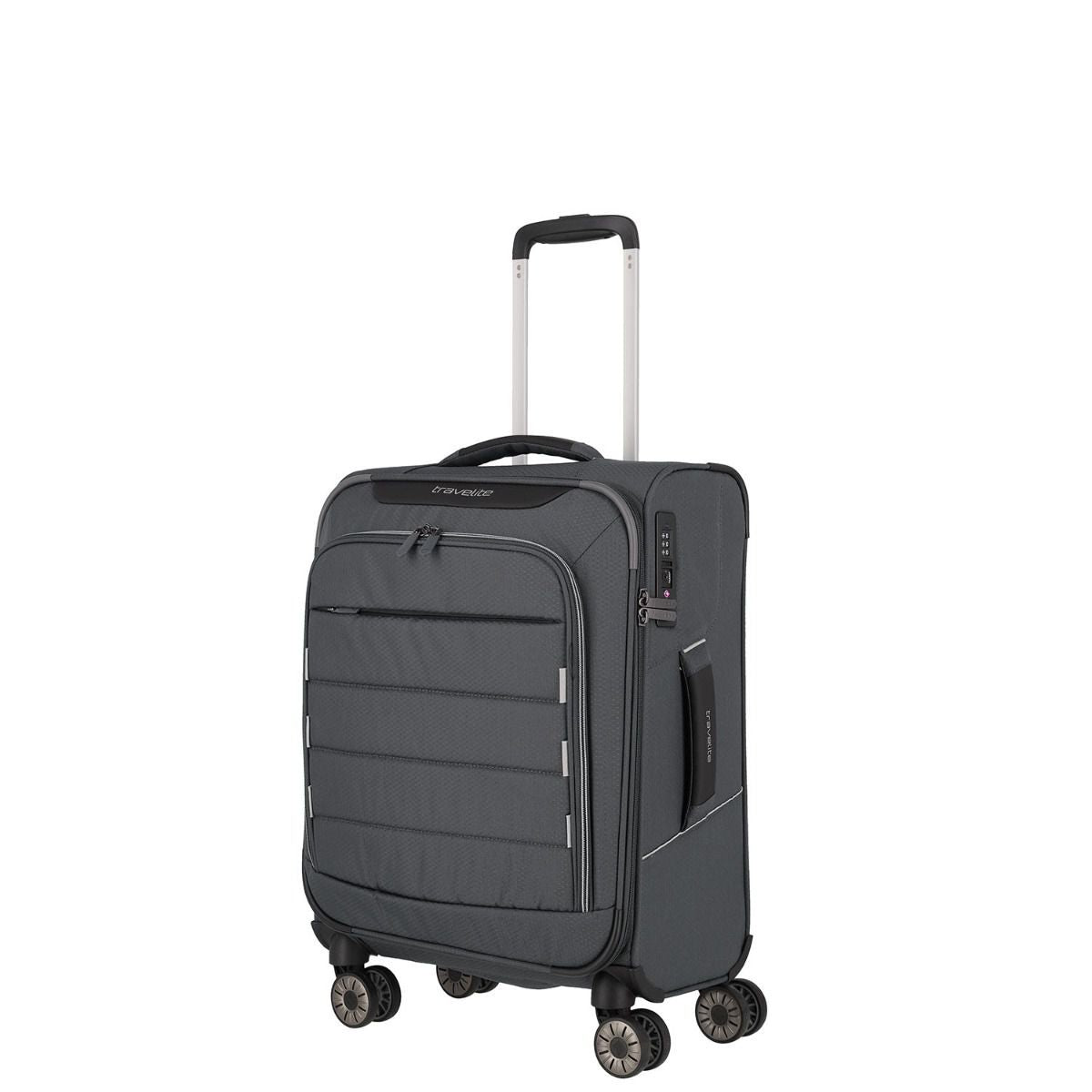 Travelite Skaii Gipfelgrau 4-Rollen Trolley S 55cm