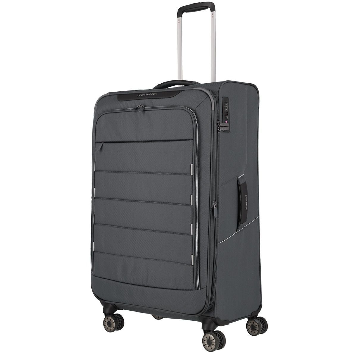 Travelite Skaii Gipfelgrau 4-Rollen Trolley L 78cm