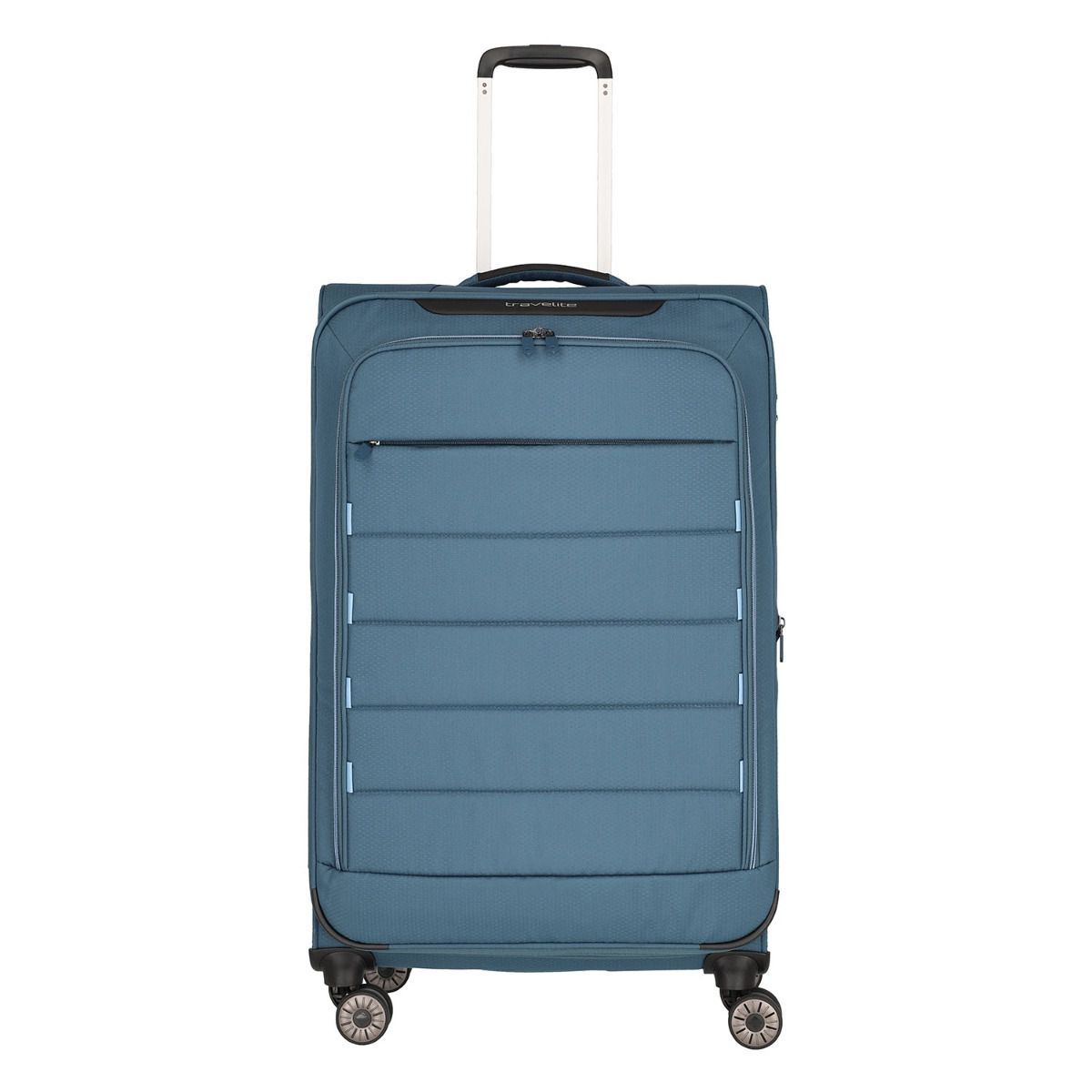 Travelite Skaii Panoramablau 4-Rollen Trolley L 78cm