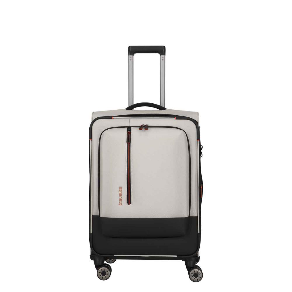Travelite Crosslite Natur 4-Doppelrollen Trolley M 66 cm