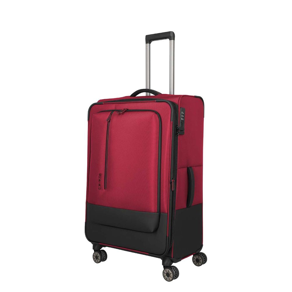 Travelite Crosslite Rot 4-Doppelrollen Trolley L 77 cm