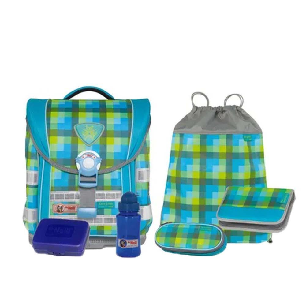 McNeill Ergo Light Compact Caro Green Schulranzen Set 6tlg.