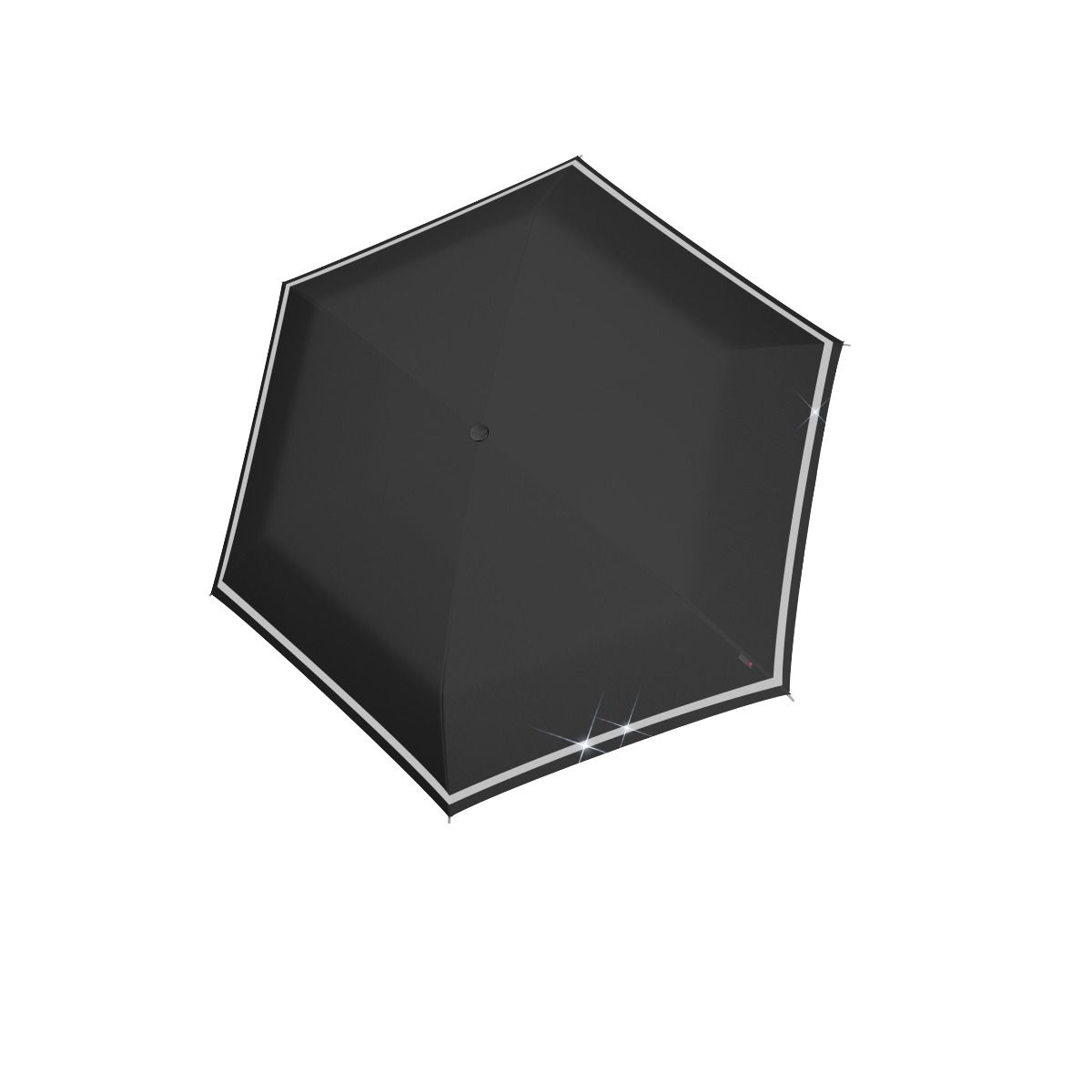 Knirps Rookie Manual Black Reflective Regenschirm