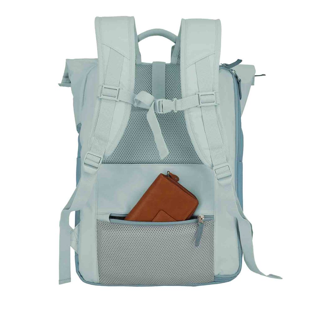 Travelite Basics Ice Blue Rollup Rucksack