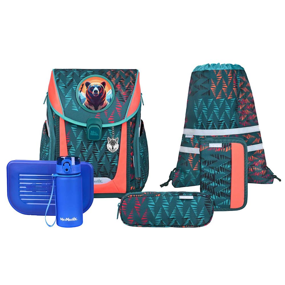McNeill Primo Bear Schulranzen-Set 9tlg.