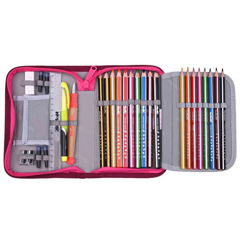McNeill Bravo Berry Schulranzen Set 9tlg.