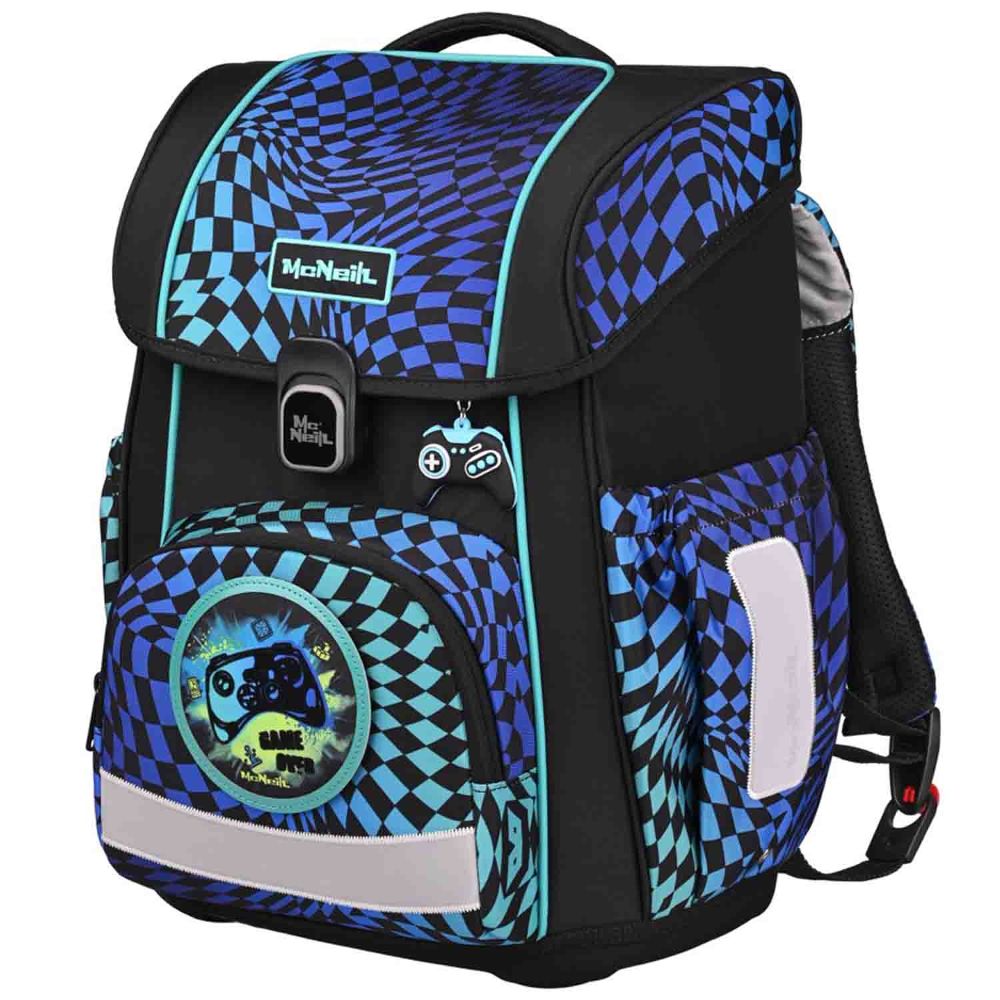 McNeill Bravo Gamer Schulranzen Set 9tlg.