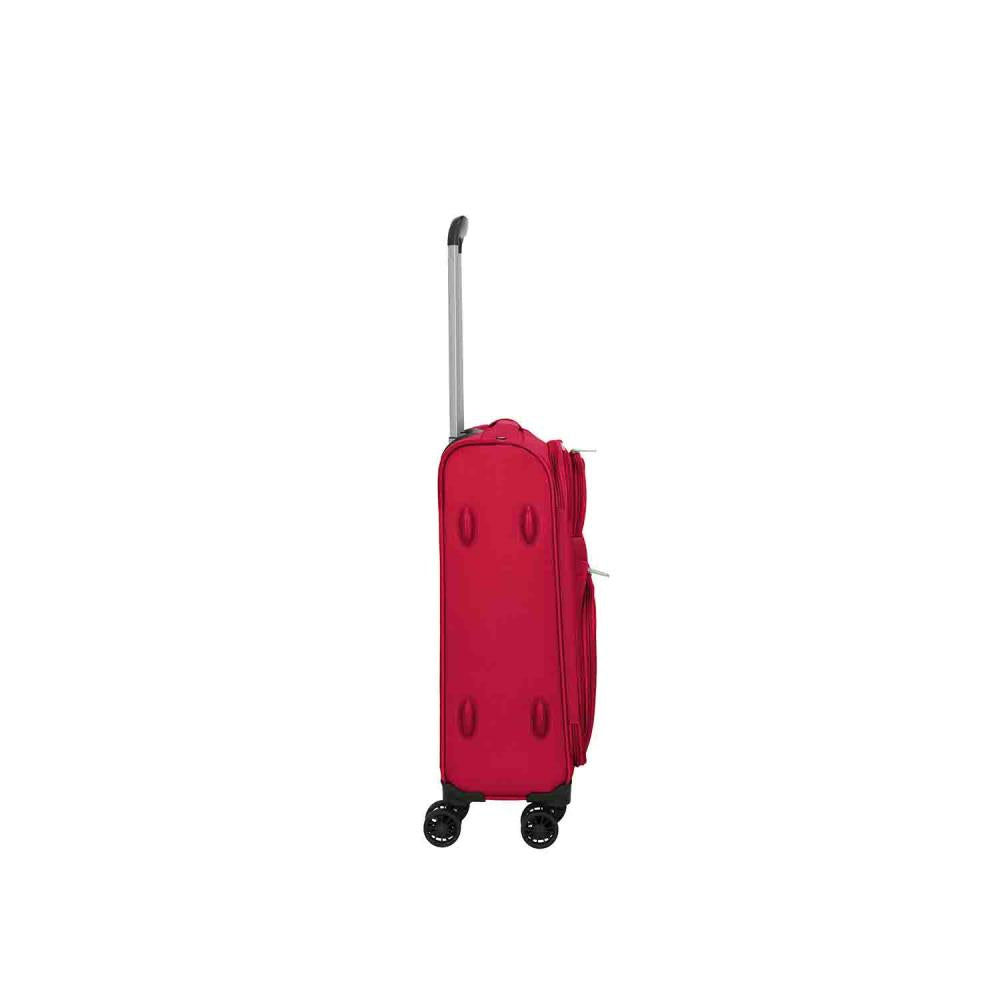 Travelite Skyline Orlando Rot 4-Doppelrollen Trolley S 54 cm