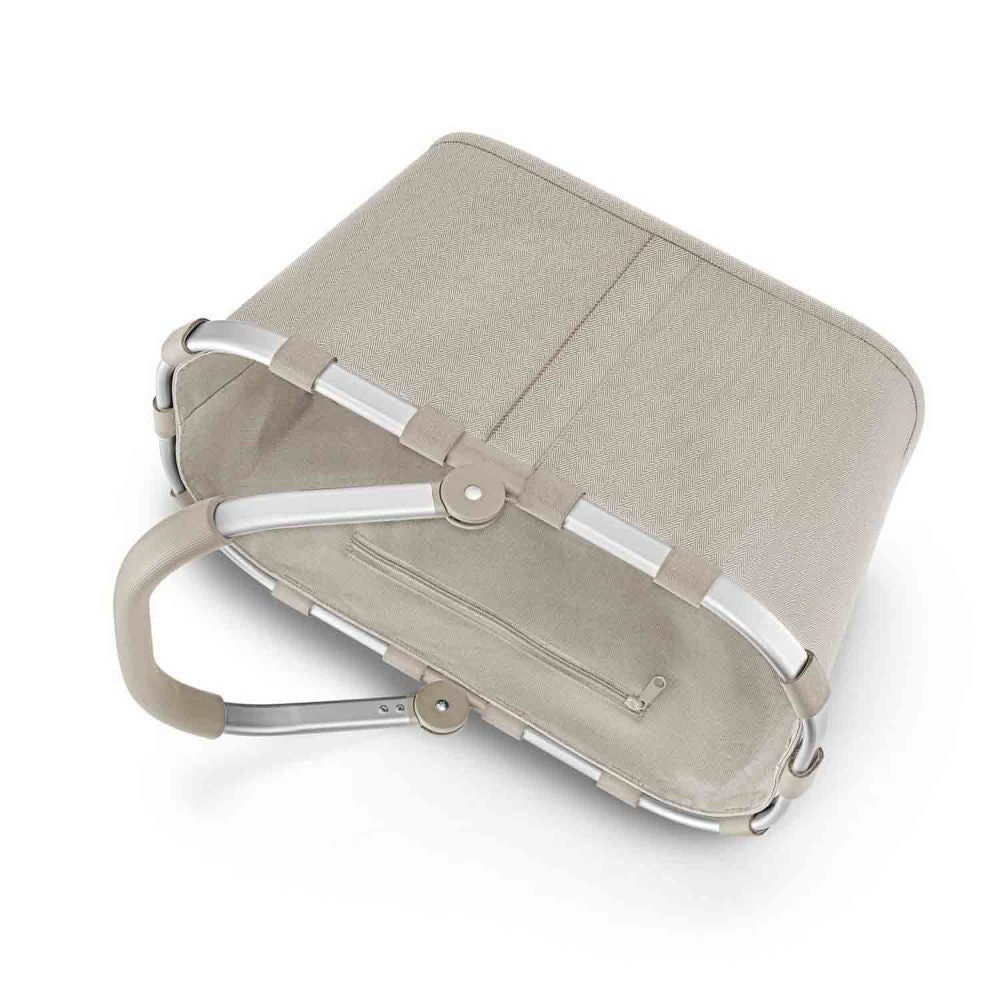 Reisenthel Carrybag Frame Herringbone Sand Einkaufskorb
