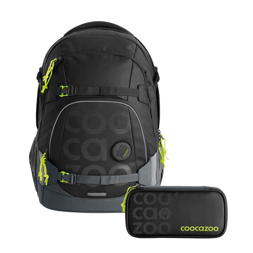 Coocazoo Mate Tarp Black Thunder Special Edition Schulrucksack Set 2tlg.
