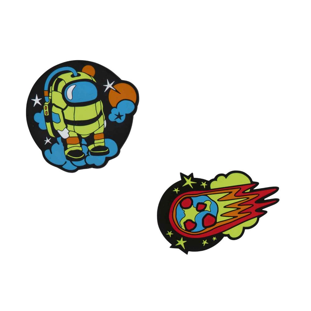 DerDieDas Buttons Neon Crazy 2tlg.