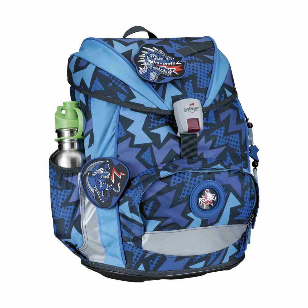 DerDieDas ErgoFlex Light Dark Dragon Schulrucksack Set 5tlg.