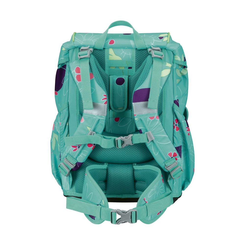 DerDieDas ErgoFlex Light Butterfly Garden Schulrucksack Set 5tlg.