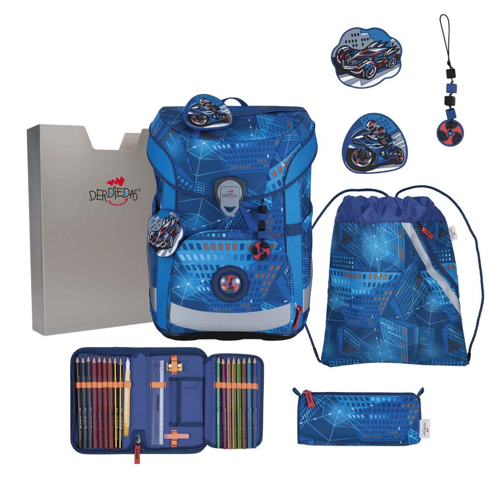 DerDieDas ErgoFlex Easy Turbo Speed Schulranzen Set 5tlg.