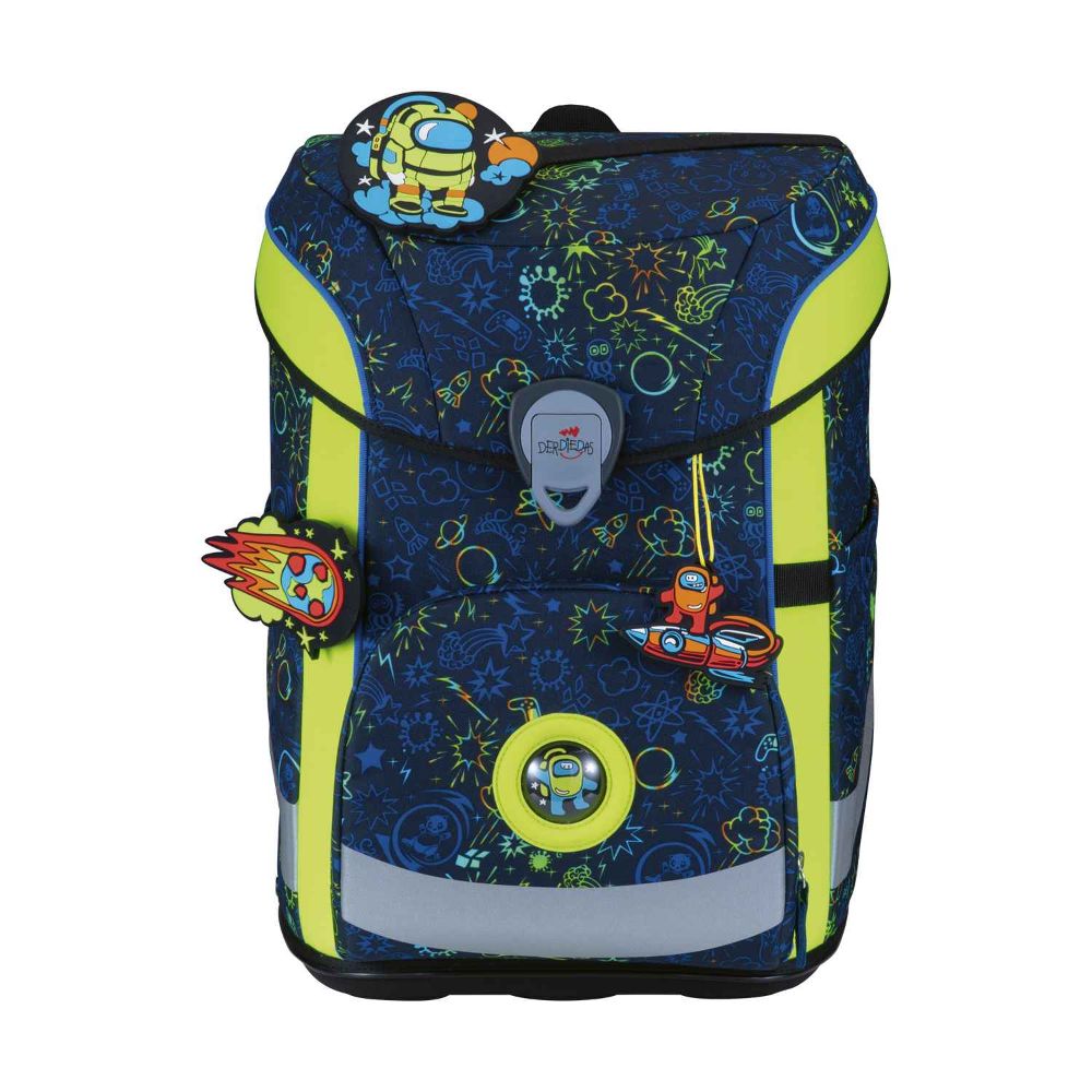 DerDieDas ErgoFlex Easy Neon Crazy Schulranzen Set 5tlg.