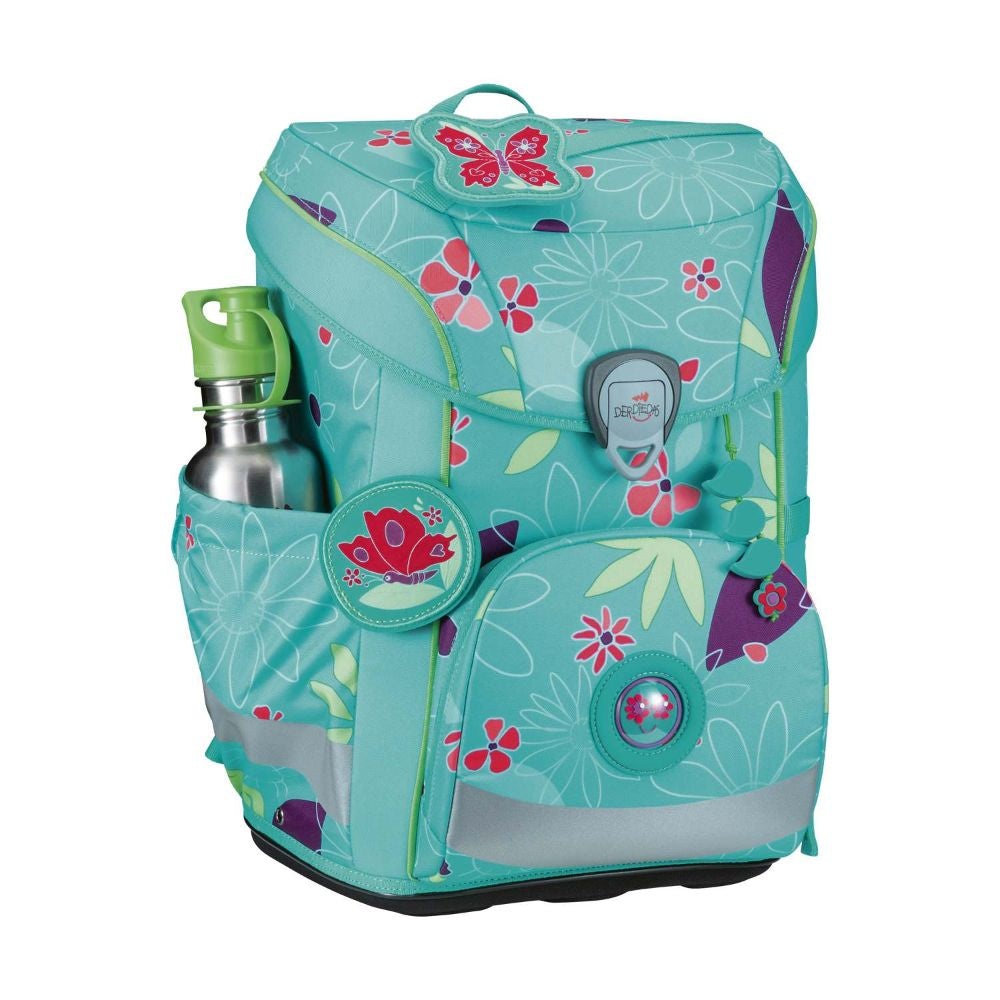 DerDieDas ErgoFlex Easy Butterfly Garden Schulranzen Set 5tlg.