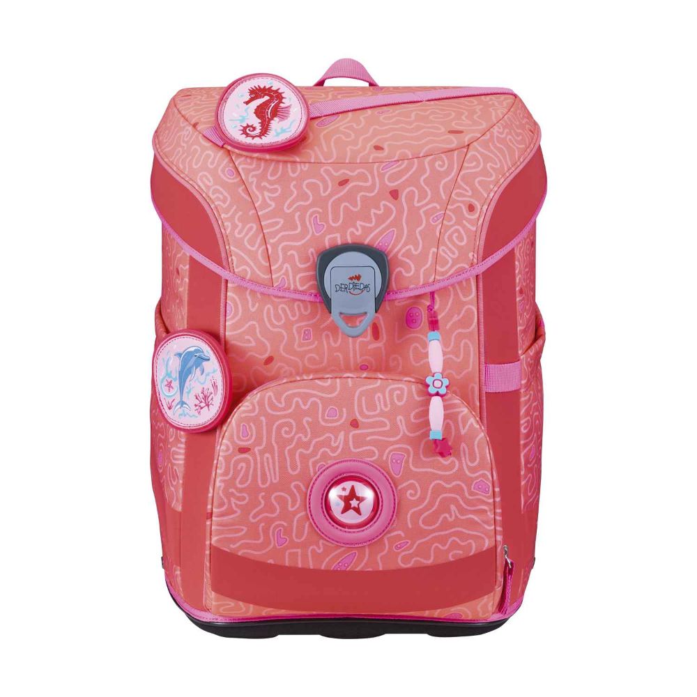 DerDieDas ErgoFlex Easy Superflash Exklusiv Coral Reef Schulranzen Set 5tlg.
