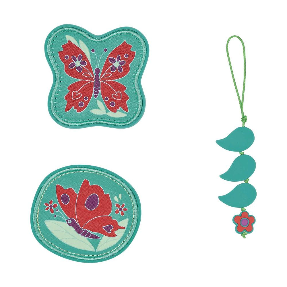 DerDieDas ErgoFlex Tiny Butterfly Garden Schulranzen Set 5tlg.