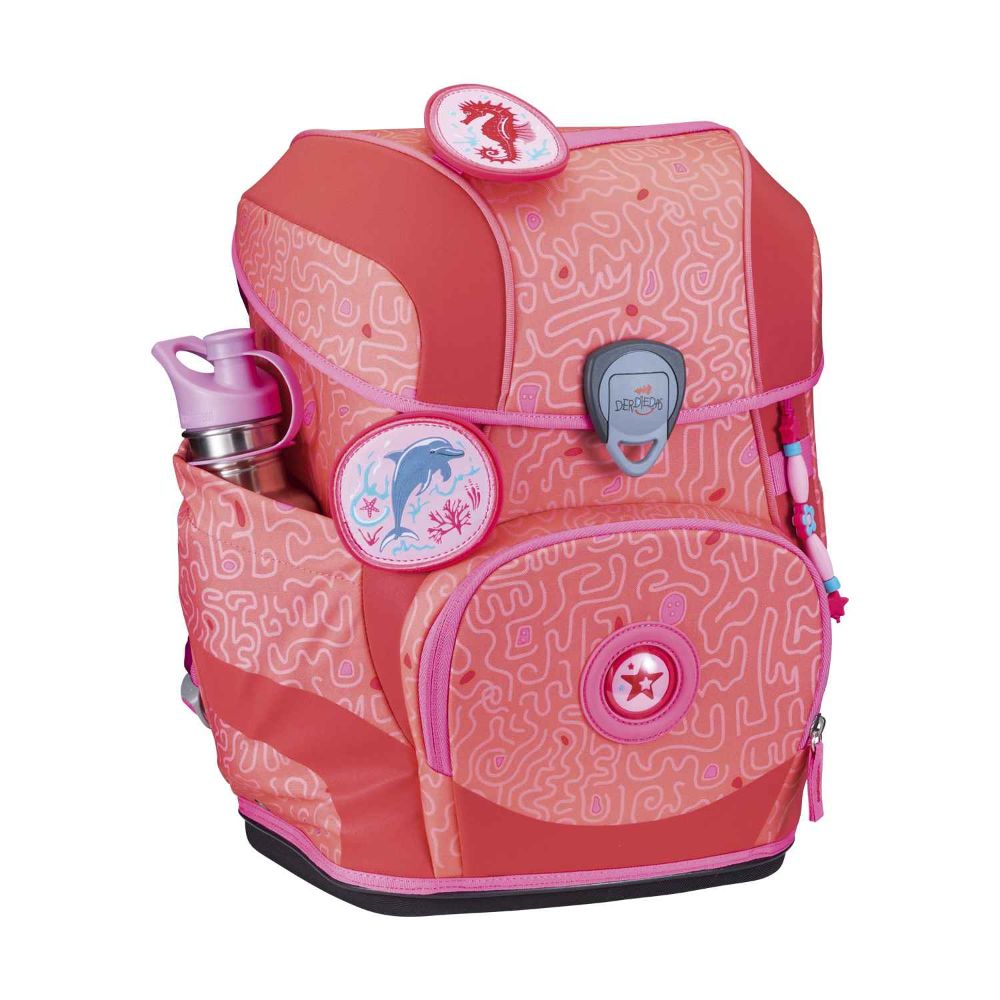 DerDieDas ErgoFlex Tiny Superflash Exklusiv Coral Reef Schulranzen Set 5tlg.