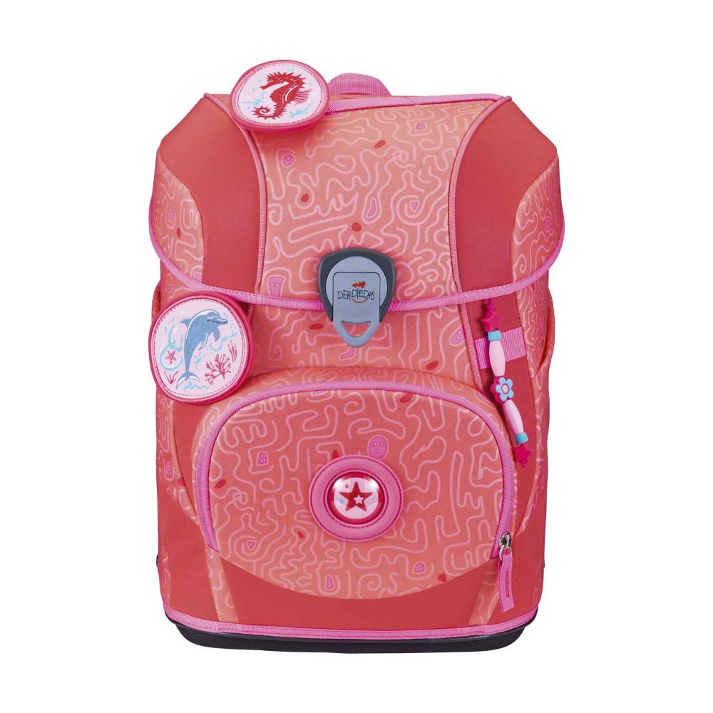 DerDieDas ErgoFlex Tiny Superflash Exklusiv Coral Reef Schulranzen Set 5tlg.