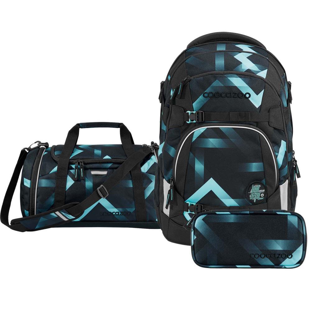 Coocazoo Mate Laser Lights Schulrucksack Set 3tlg.